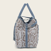 Tote en piel genuina de pitón para dama Bolsos y Maletas 