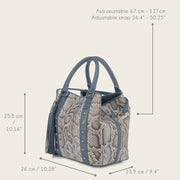 Tote en piel genuina de pitón para dama Bolsos y Maletas 