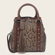 Tote en piel genuina de pitón para dama Bolsos y Maletas 