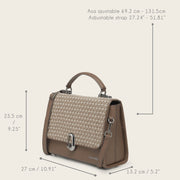 Bolso de mano en piel genuina para dama Bolsos y Maletas 