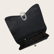 Bolso de hombro en piel genuina de mantarraya para dama Bolsos y Maletas 