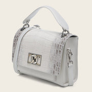 Bolso de mano en piel genuina de niloticus para dama Bolsos y Maletas 