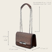 Crossbody mini en piel genuina de carunga para dama Bolsos y Maletas 