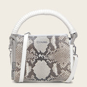 Crossbody en piel genuina de pitón para dama Bolsos y Maletas 