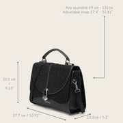 Bolso de mano en piel genuina de mantarraya para dama Bolsos y Maletas 