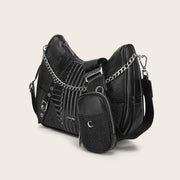 Crossbody en piel genuina de mantarraya para dama Bolsos y Maletas 