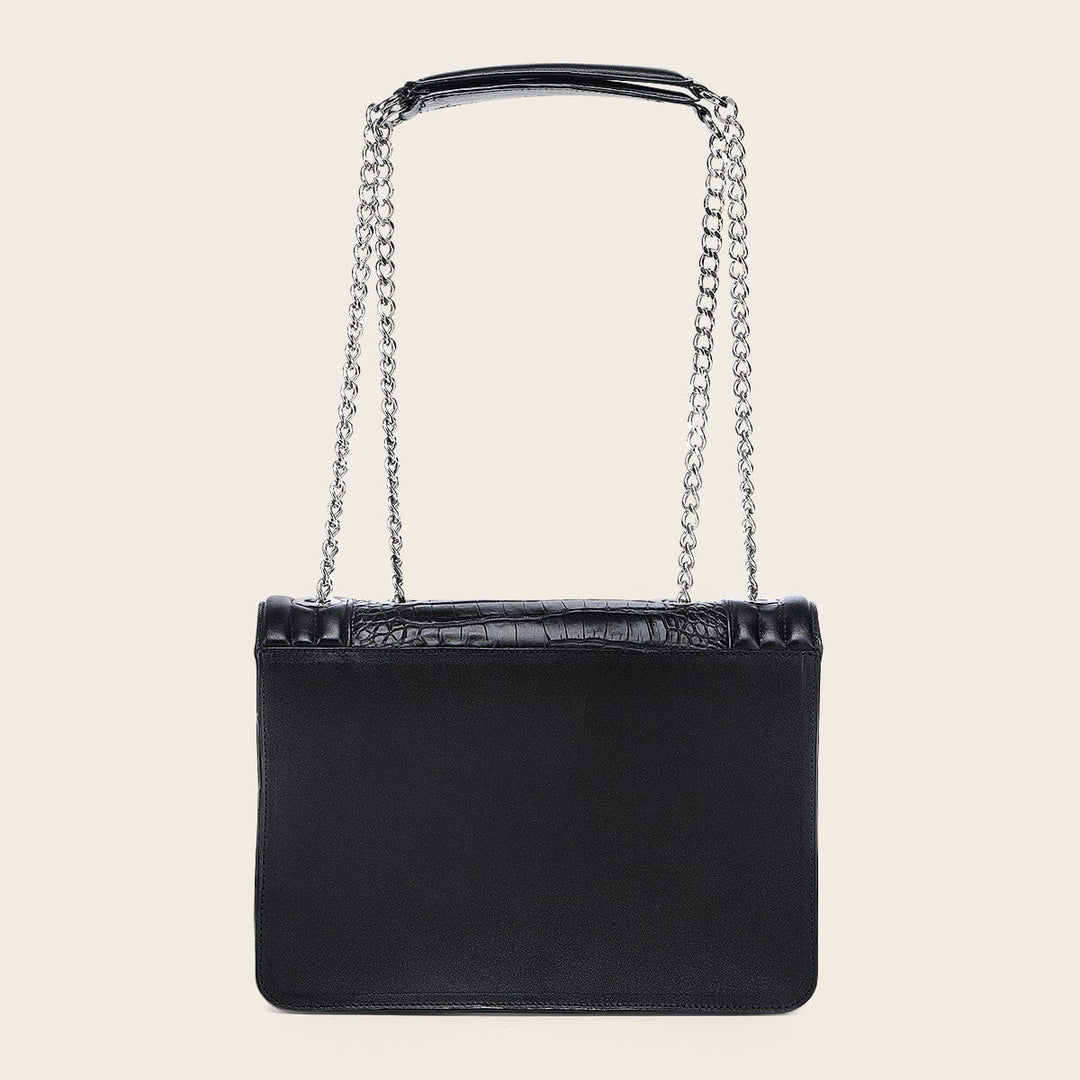 Bolso de hombro en piel genuina de alligator para dama Bolsos y Maletas 