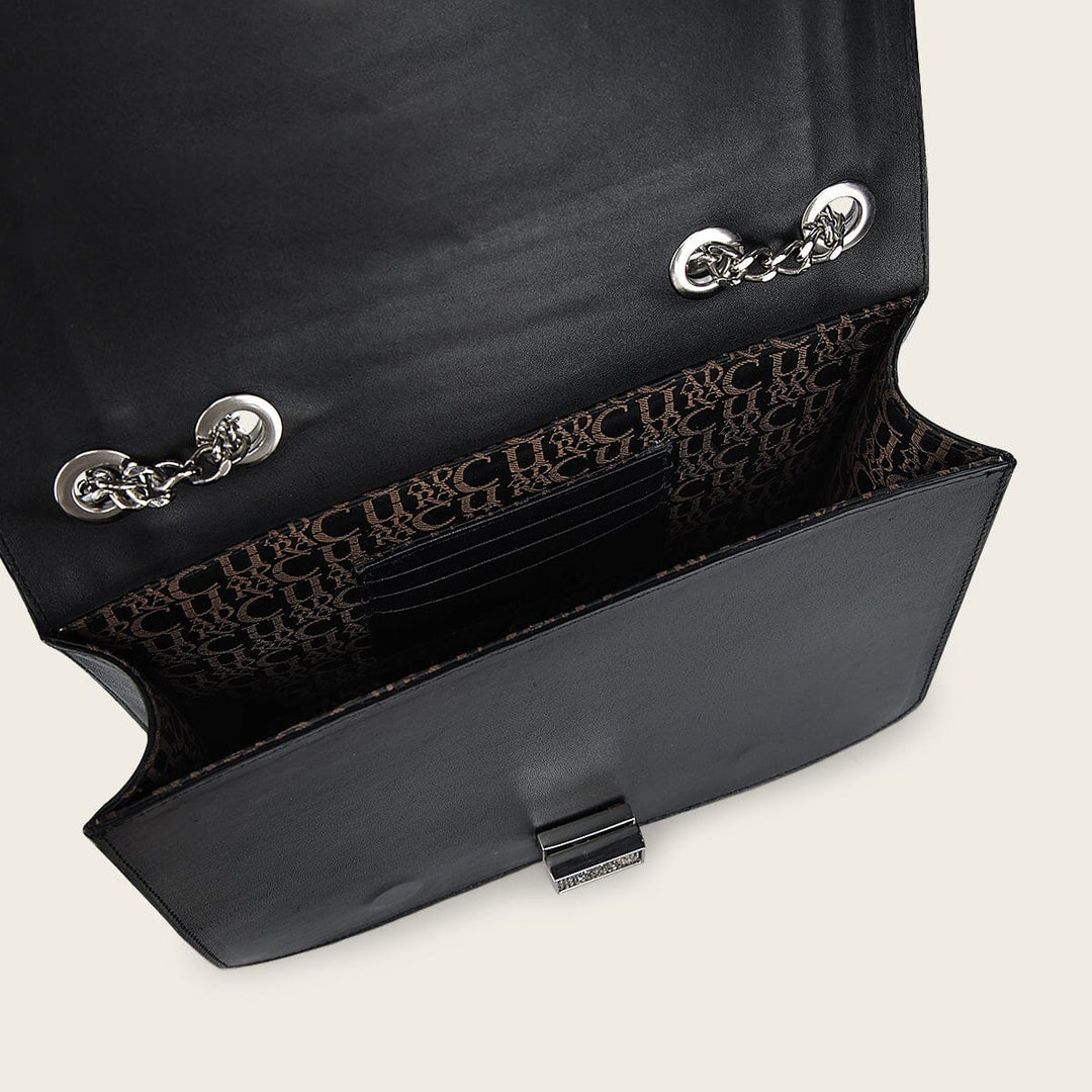 Bolso de hombro en piel genuina de alligator para dama Bolsos y Maletas 