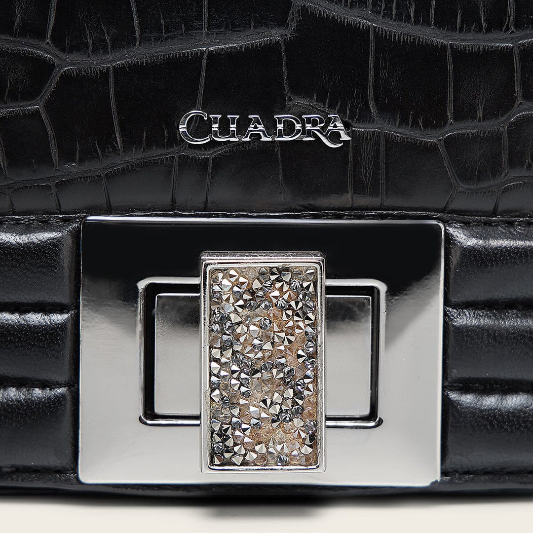 Bolso de hombro en piel genuina de alligator para dama Bolsos y Maletas 