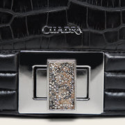 Bolso de hombro en piel genuina de alligator para dama Bolsos y Maletas 