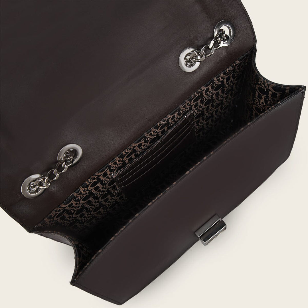 Bolso de hombro en piel genuina de pitón para dama Bolsos y Maletas 