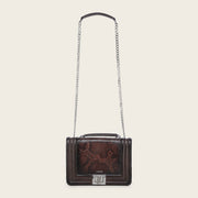 Bolso de hombro en piel genuina de pitón para dama Bolsos y Maletas 