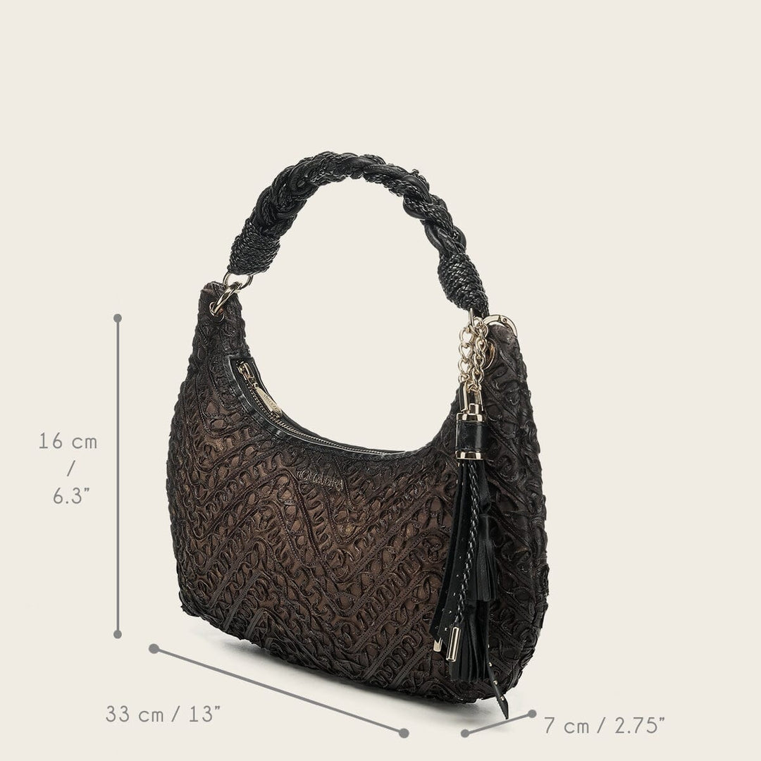 Bolso de hombro en piel genuina para dama Bolsos y Maletas 