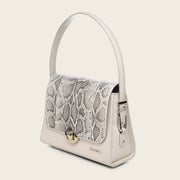 Bolso de hombro en piel genuina de pitón para dama Bolsos y Maletas 