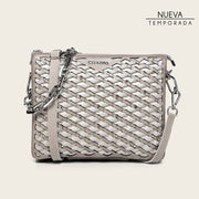 Bolso de hombro en piel genuina de ovino para dama Bolsos y Maletas 