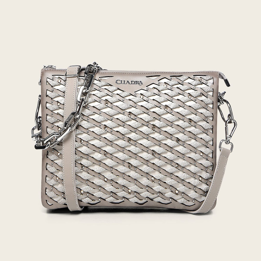 Bolso de hombro en piel genuina de ovino para dama Bolsos y Maletas 