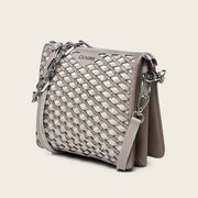 Bolso de hombro en piel genuina de ovino para dama Bolsos y Maletas 