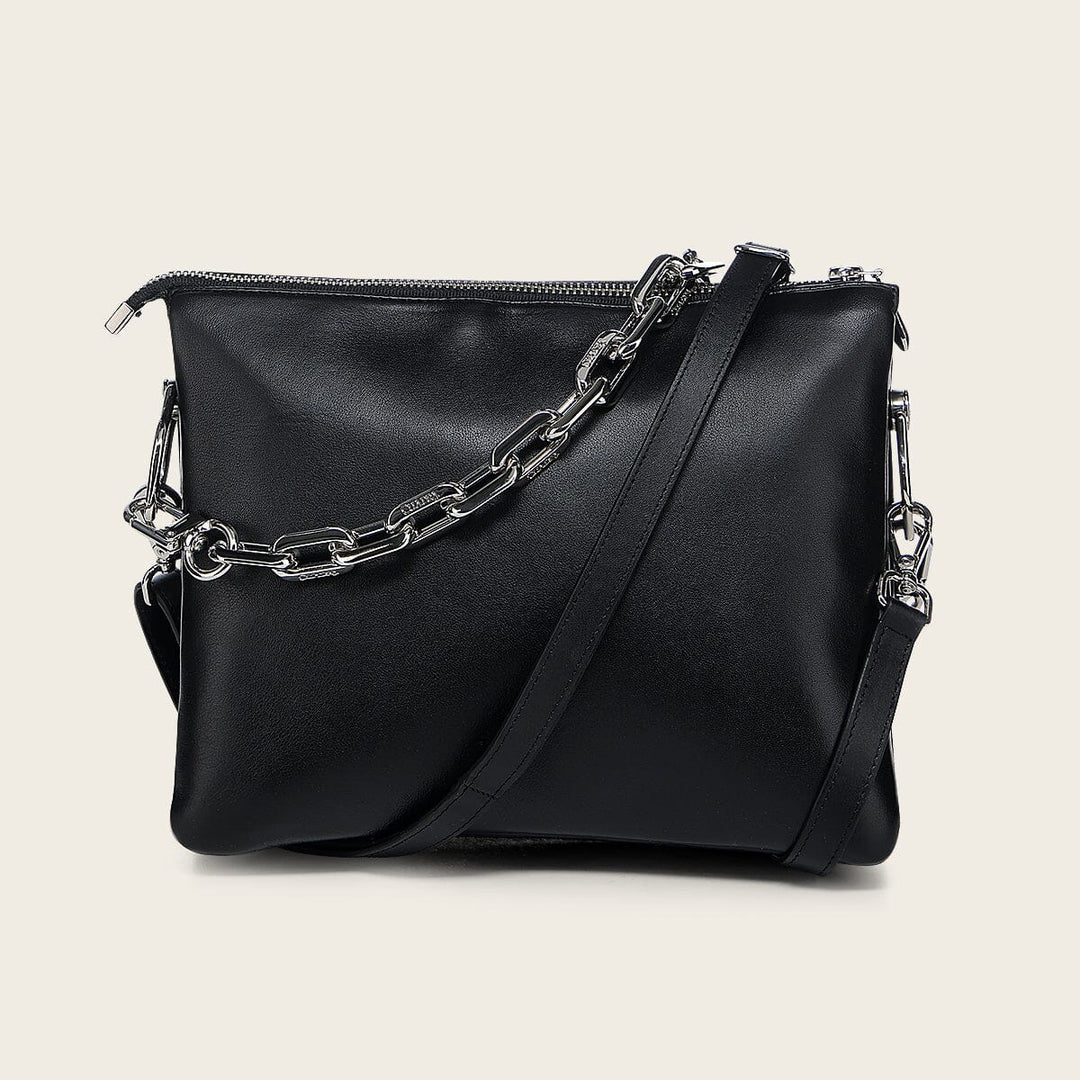 Bolso de hombro en piel genuina de ovino para dama Bolsos y Maletas 