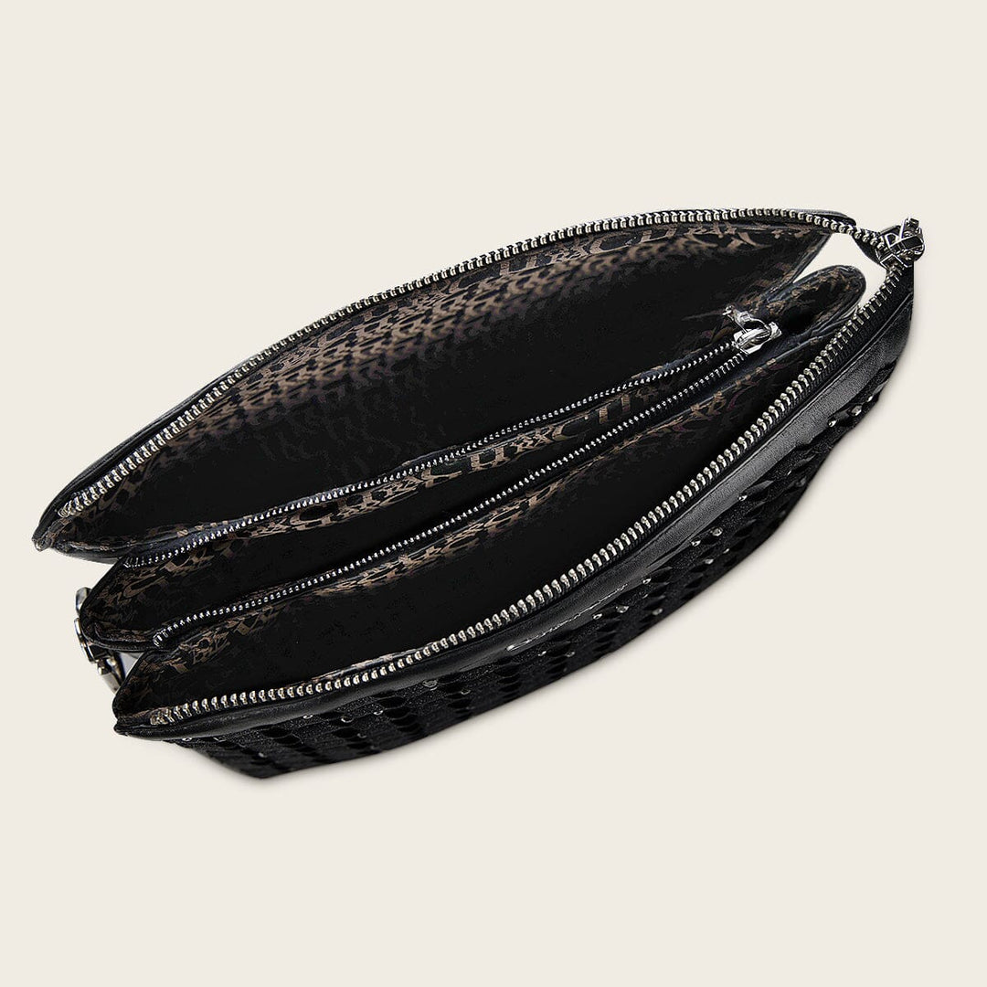 Bolso de hombro en piel genuina de ovino para dama Bolsos y Maletas 