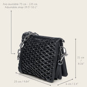 Bolso de hombro en piel genuina de ovino para dama Bolsos y Maletas 