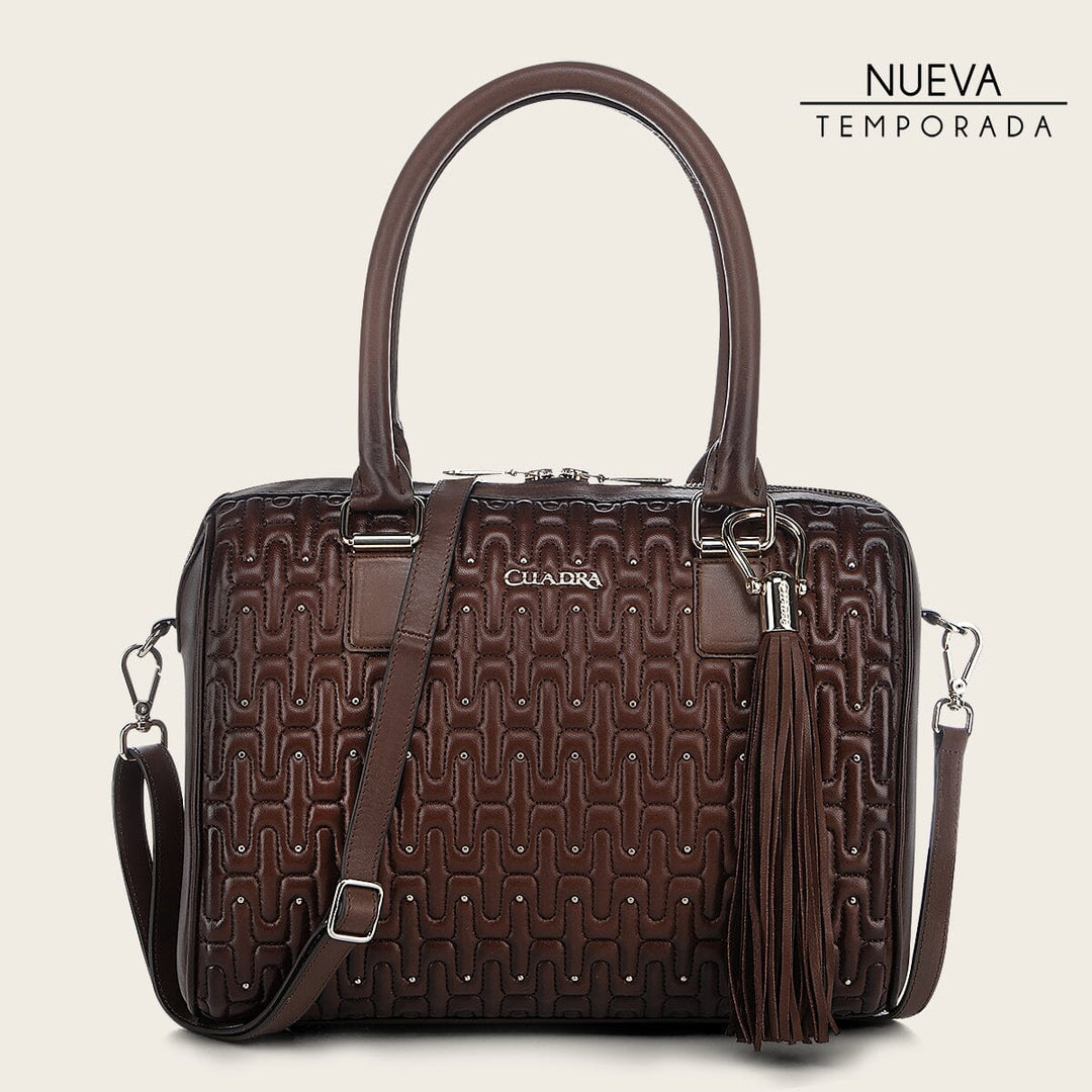 Bolso de hombro en piel genuina de cordero para dama Bolsos y Maletas 