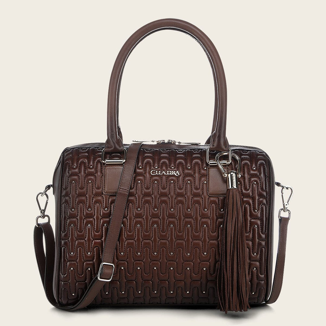 Bolso de hombro en piel genuina de cordero para dama Bolsos y Maletas 