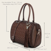 Bolso de hombro en piel genuina de cordero para dama Bolsos y Maletas 