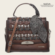 Bolso de mano en piel genuina para dama Bolsos y Maletas 