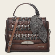 Bolso de mano en piel genuina para dama Bolsos y Maletas 