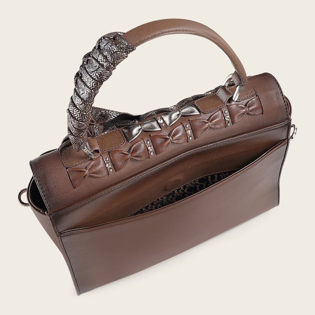 Bolso de mano en piel genuina para dama Bolsos y Maletas 