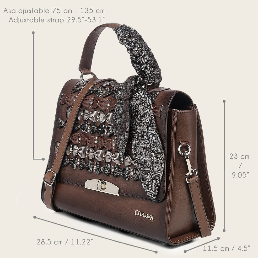 Bolso de mano en piel genuina para dama Bolsos y Maletas 