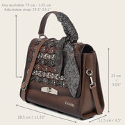 Bolso de mano en piel genuina para dama Bolsos y Maletas 