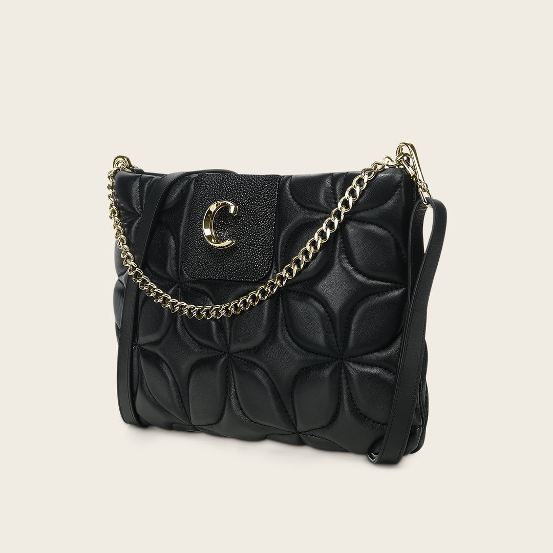 Crossbody en piel genuina de mantarraya para dama
