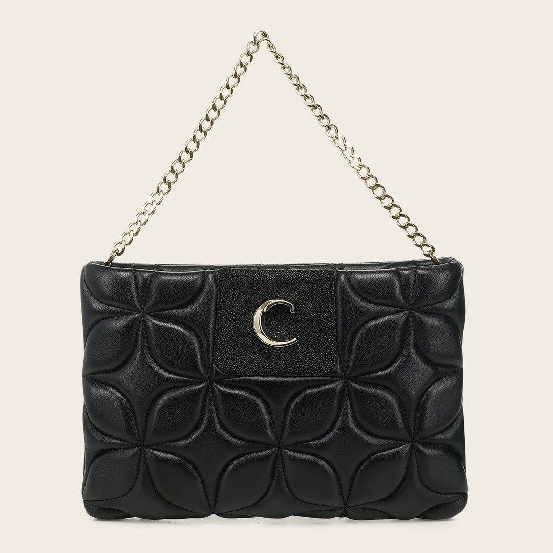 Crossbody en piel genuina de mantarraya para dama
