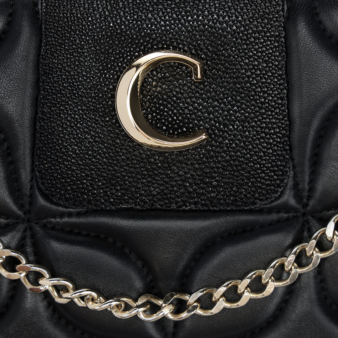 Crossbody en piel genuina de mantarraya para dama