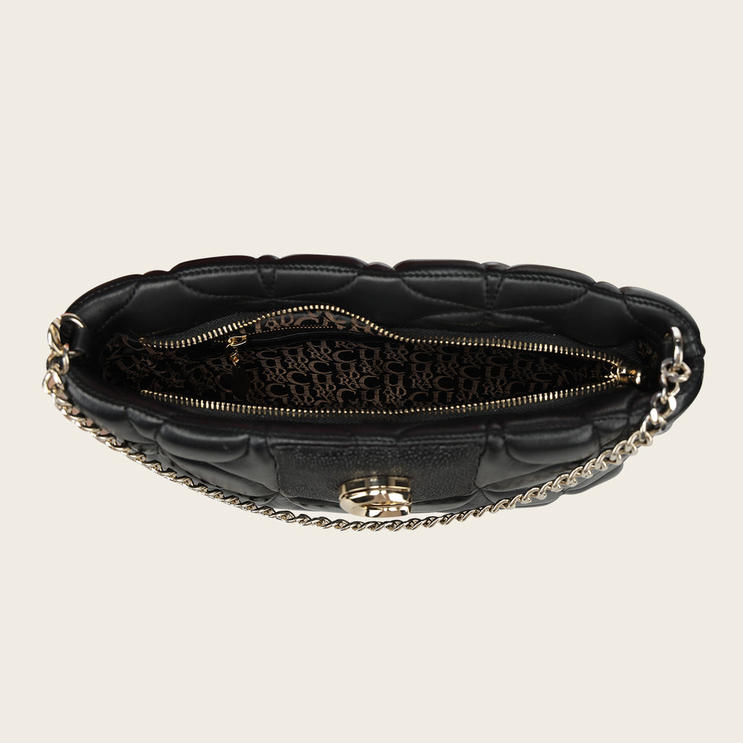 Crossbody en piel genuina de mantarraya para dama