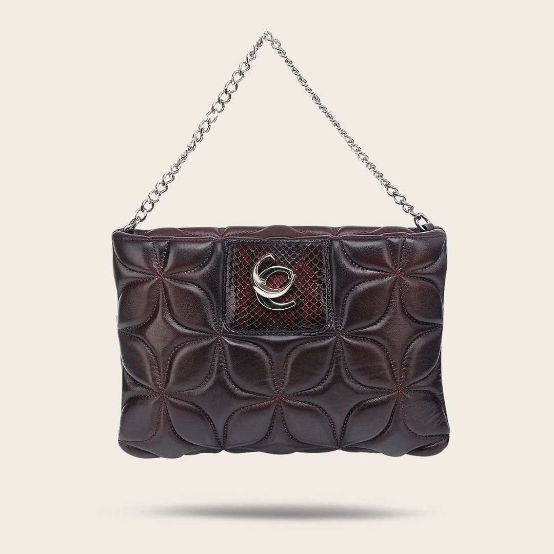 Bolso de hombro en piel genuina de pitón para dama Bolsos y Maletas 