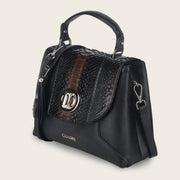 Bolso de mano en piel genuina de pitón para dama Bolsos y Maletas 