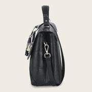 Bolso de mano en piel genuina de pitón para dama Bolsos y Maletas 