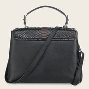 Bolso de mano en piel genuina de pitón para dama Bolsos y Maletas 