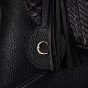 Bolso de mano en piel genuina de pitón para dama Bolsos y Maletas 