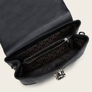 Bolso de mano en piel genuina de pitón para dama Bolsos y Maletas 