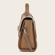 Bolso satchel en piel genuina de alligátor para dama Bolsos y Maletas 