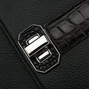 Bolso satchel en piel genuina de alligátor para dama Bolsos y Maletas 