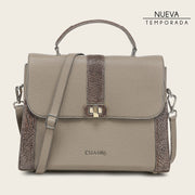 Bolso satchel en piel genuina de moreleti para dama Bolsos y Maletas 