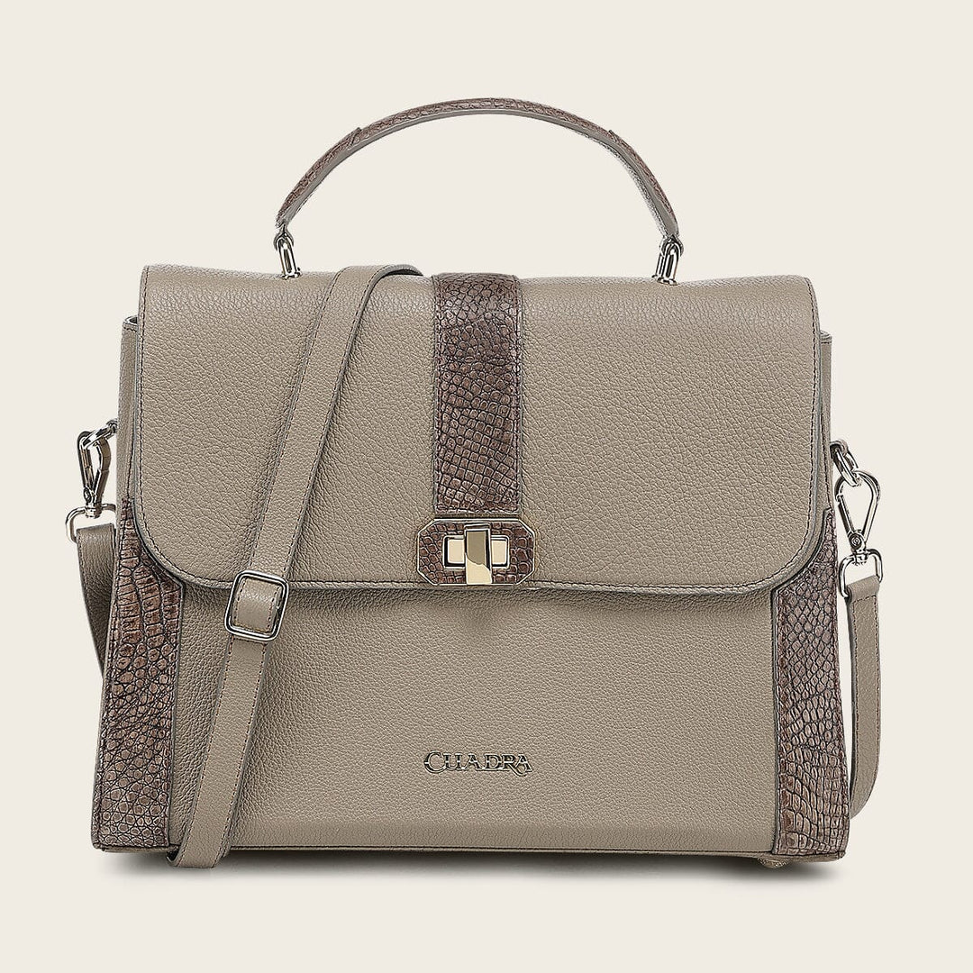 Bolso satchel en piel genuina de moreleti para dama Bolsos y Maletas 