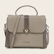 Bolso satchel en piel genuina de moreleti para dama Bolsos y Maletas 