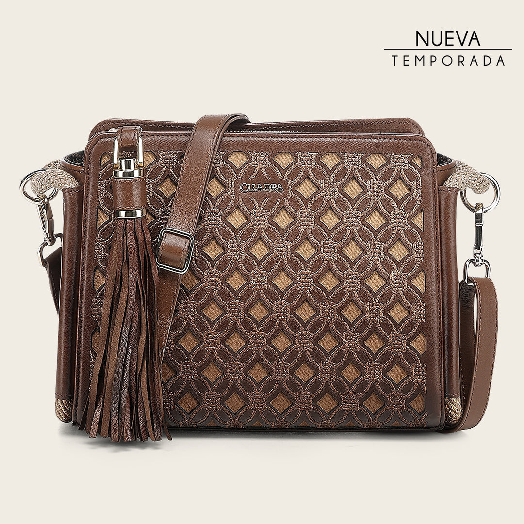 Crossbody en piel genuina para dama