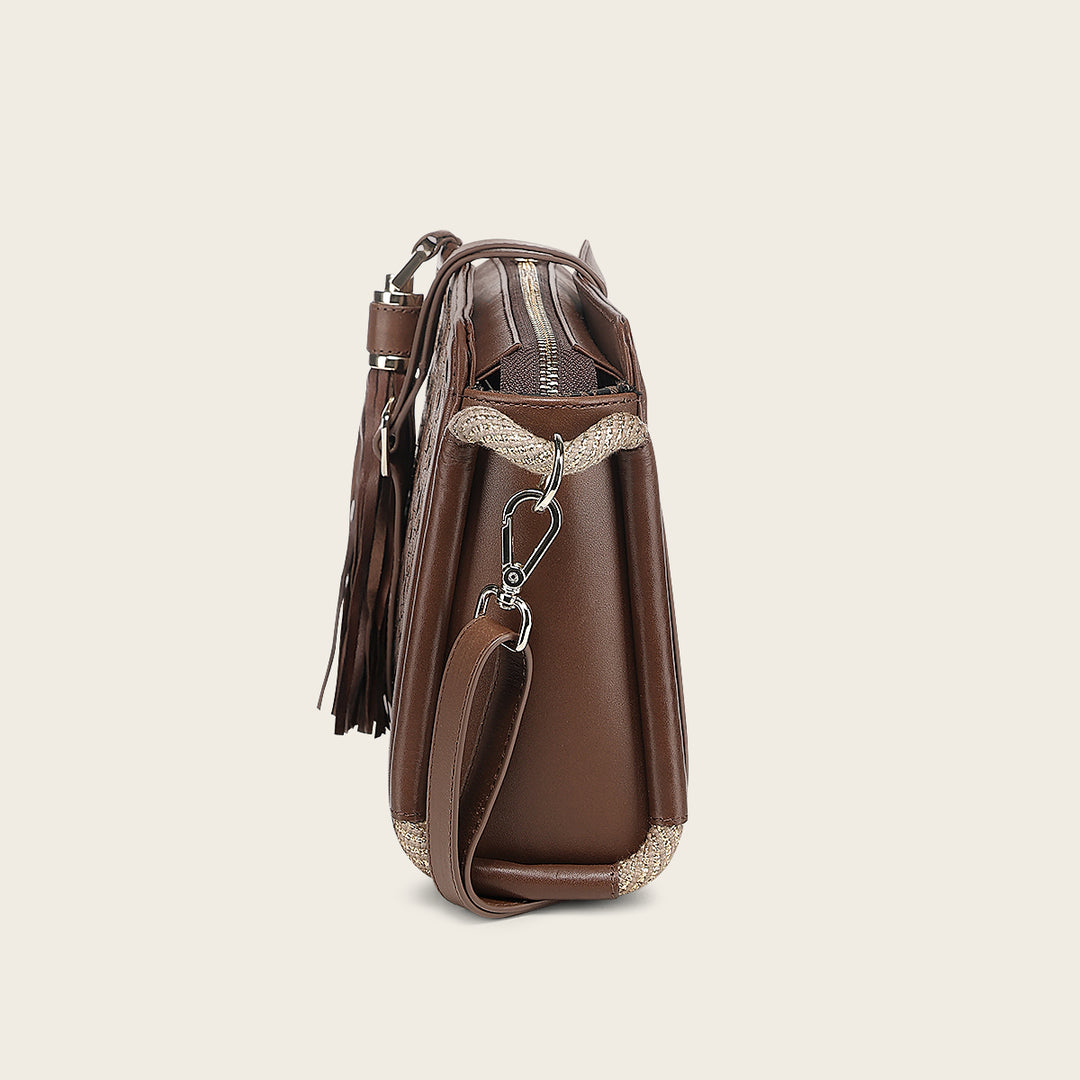 Crossbody en piel genuina para dama