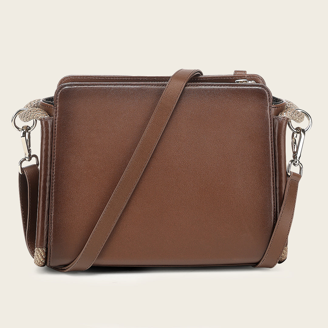 Crossbody en piel genuina para dama
